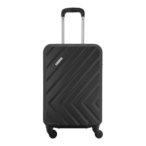 ✨ Mala de Bordo 10kg ABS 4 Rodas 360 Cadeado Gladiador Essential D2MB (Preto)