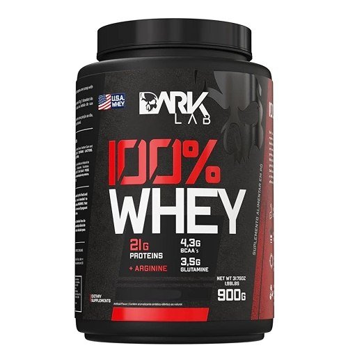 ✨ Whey 100% Concentrado Pote 900G Dark Lab (Gelato Di Latte)