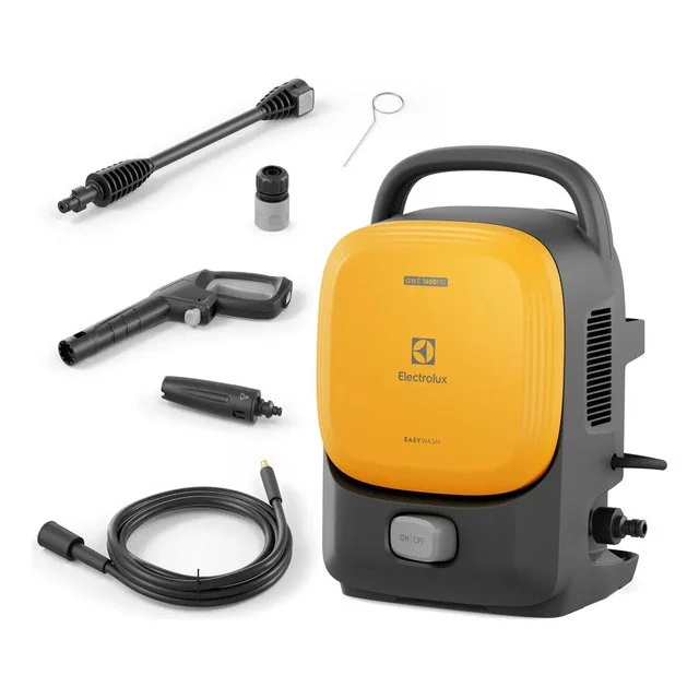 ✨ Lavadora De Alta Pressão Electrolux 1650psi 1400w De Potência Com Engate Rápido Easywash Lava Jato Lava Car Qws1650 Amarelo 127v 60 Hz