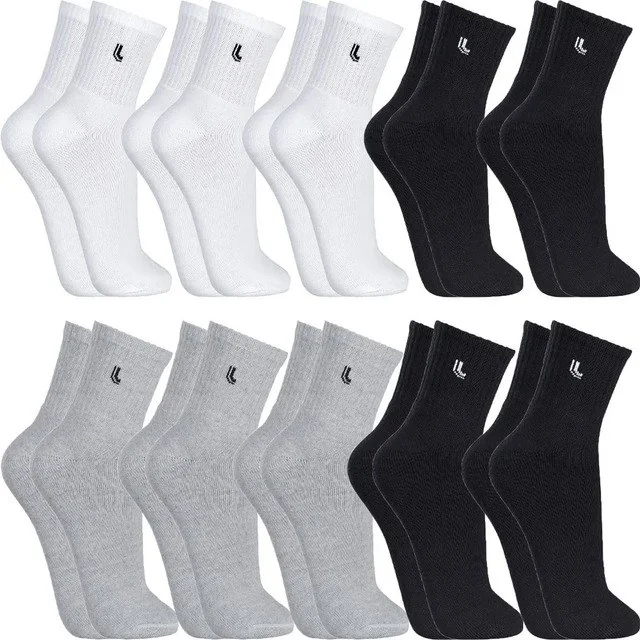 ✨ Kit 10 Pares Meias Lupo Cano Médio Alto Atoalhada Original