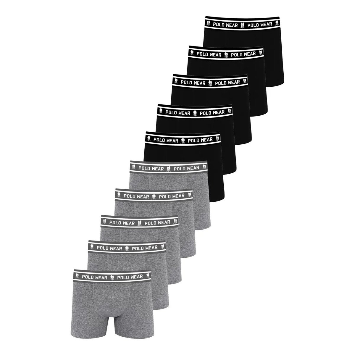 ✨ Kit 10 Cuecas Algodão Polo Wear Sortido