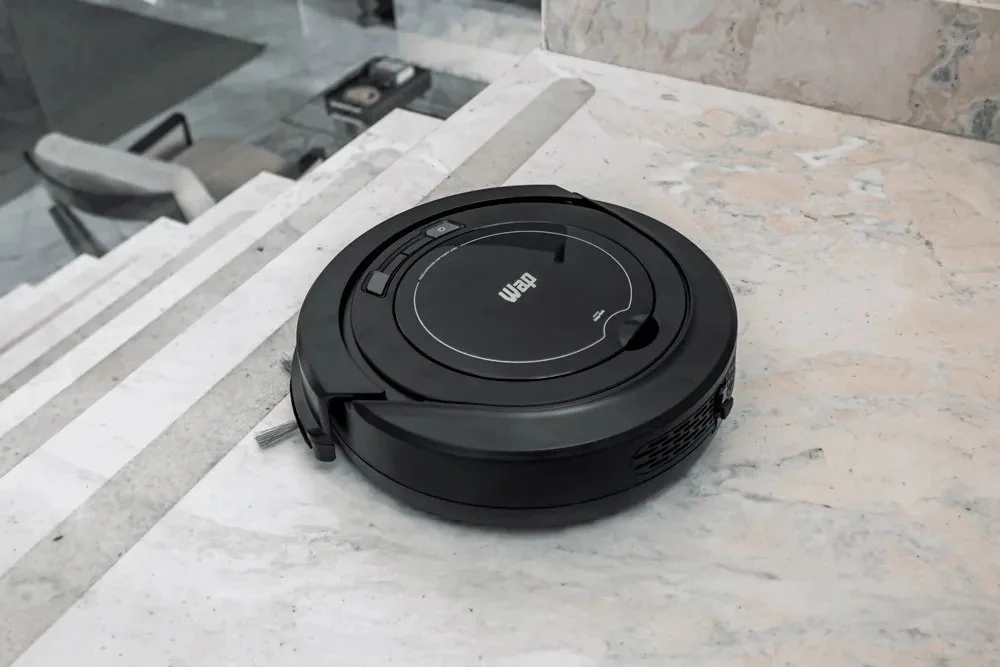 ✨ Robô Aspirador Robot W90 Varre Aspira E Passa Pano 30w Wap Cor Preto 127/220v