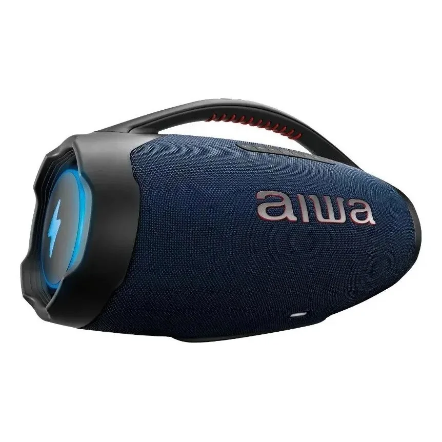 ✨ Caixa de Som Boombox Plus AIWA BBS-01-LBL 200W Bluetooth 30H IP66 USB RGB