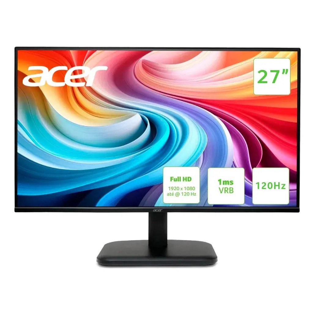 ✨ Monitor Gamer Acer EK271 GBI de 27" Full HD IPS 120Hz
