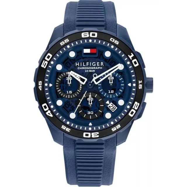 ✨Relógio Masculino Tommy Hilfiger Th-regatta 1792232 Azul Azul-marinho Preto