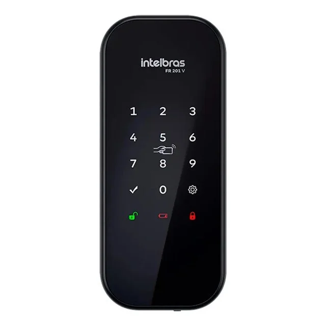 ✨Fechadura Digital De Sobrepor Fr 201 V Intelbras Preto