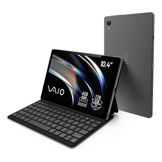 ✨ Tablet VAIO TL10 4GB RAM 128GB Octa-Core, Tela 10.4” 2K, 4G WiFi Dual Band, Câmera 8MP + Selfie 5MP, 7000mAh, Android 16, com Teclado Magnético de Con...
