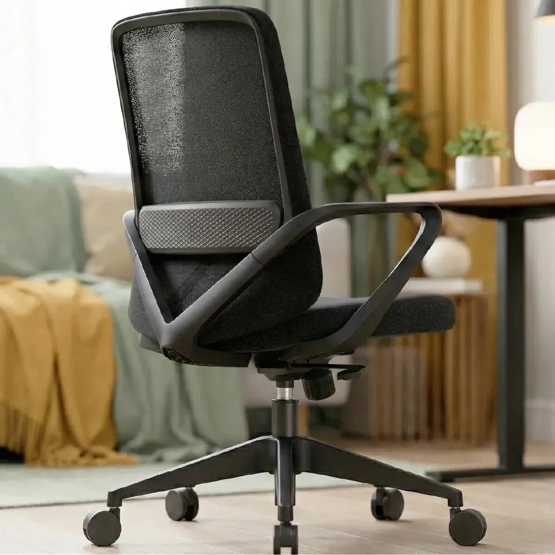 ✨Cadeira Escritório Confortavel Ergonômica Elements Lira Mesh Nr17 Preto Malha