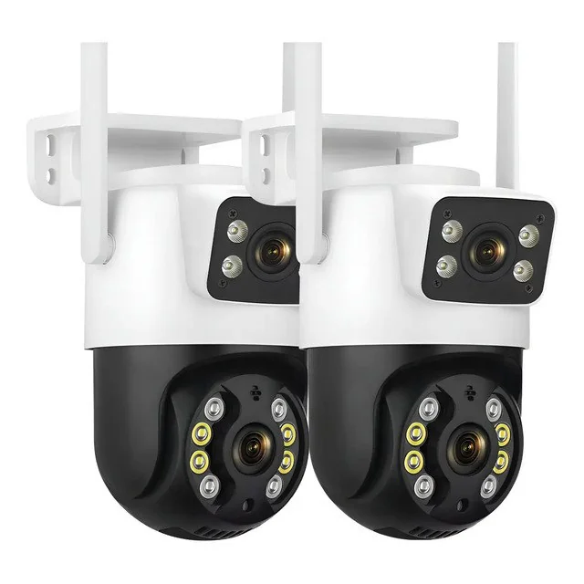 ✨ Kit 2 Camera Segurança A31 Icsee Prova D'agua Lente Dupla Cor Branco/preto Estary Shop