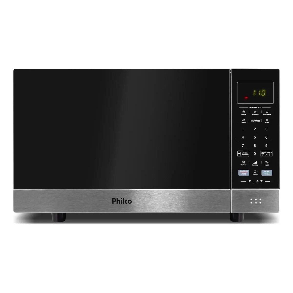 ✨ Micro-Ondas Philco 28L Preto Espelhado Flat PMO30F