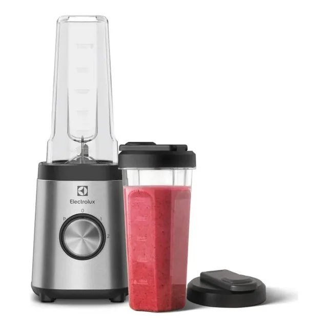 ✨ Liquidificador Sportblender Electrolux 2 Garrafas Vitaminas Sucos Shakes Academia Bpa Free Duas Velocidades E Pulsar 320w Bse20 Inox Preto Prateado 12...
