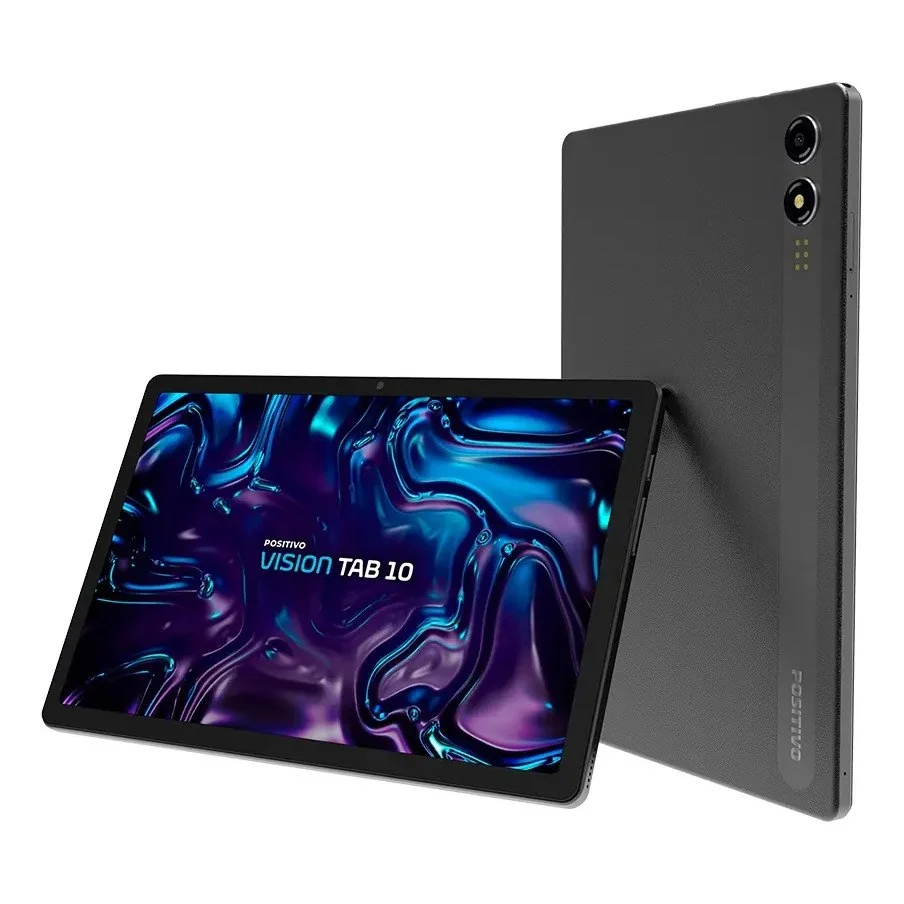✨ Tablet Positivo Vision Tab 10 4GB Ram 128GB Armazenamento, Octa-Core, 13MP + Selfie 5MP, Bateria 6000mAh, Tela 10.1 HD, Wi-Fi AC E 4G, Full Lamination
