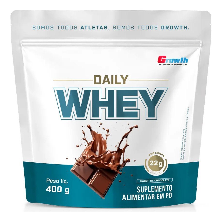 ✨ Daily Whey Protein 400g Growth Supplements Chocolate