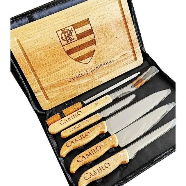 ✨ Kit Churrasco Personalizado - 8 Peças