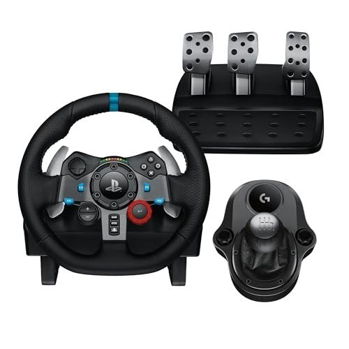 ✨ Logitech G, G29 SE Driving Force, Combo Volante Pedais e Câmbio, USB, PS5, PS4, PS3 e PC