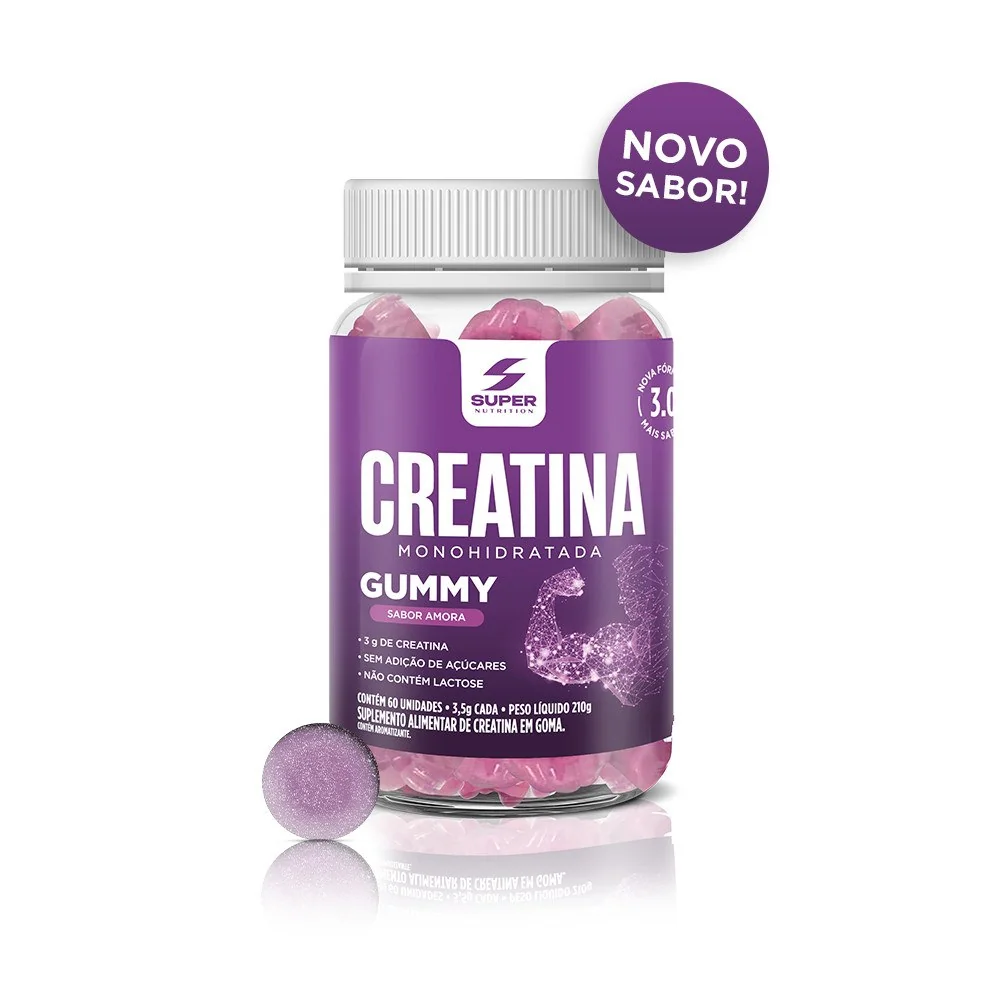 ✨Super Gummy Creatina Sabor Amora (60 gomas)