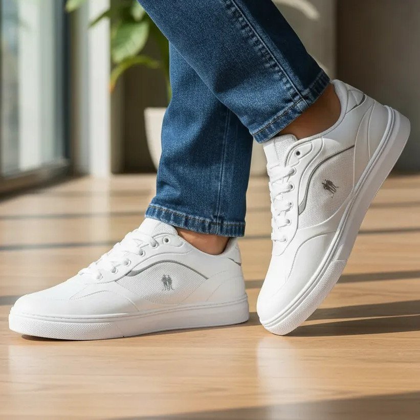 ✨ Tênis Casual Street Polo Wear Branco 40 Br