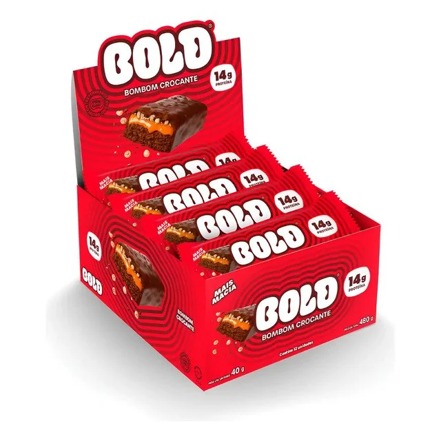 ✨ Barra De Proteína Bold Bombom Crocante 40g