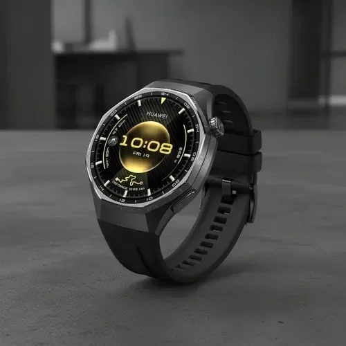 ✨Smartwatch Huawei Watch Gt 6 Pro 46mm De Titânio Com Gps, Ecg E Bateria De 21 Dias Prateado-escuro Preto