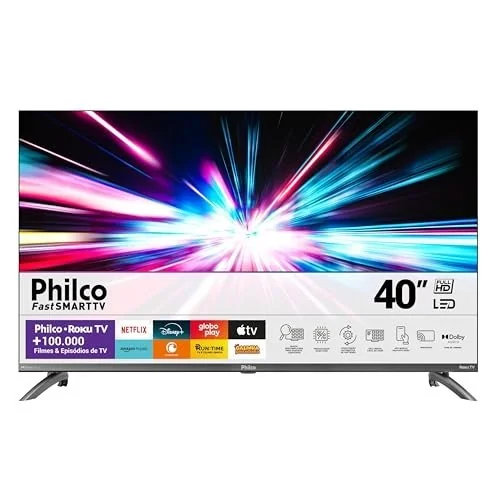 ✨ Smart TV 40” Philco Roku TV LED Dolby Audio PTV40M9GR2CGB