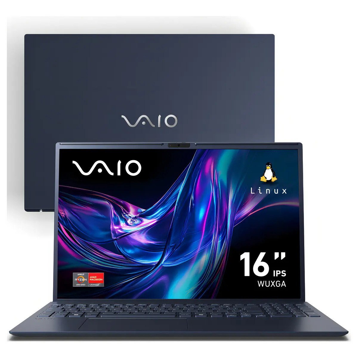 ✨ Notebook Vaio Fe16 Amd Ryzen 7-5825u Linux 16gb RAM 512gb Ssd Wi-Fi 6 Tela 16" Ips Wuxga Antirreflexo Cinza Grafite Vjfe69f11xb0121h - Permite upgrade...