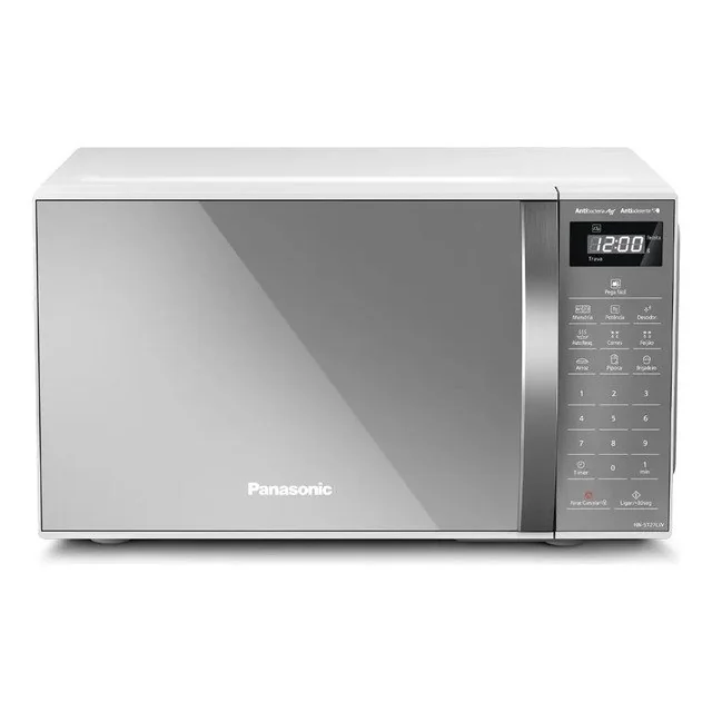 ✨ Micro-ondas De Mesa Panasonic, 21 Litros, Branco, Espelhada 220v