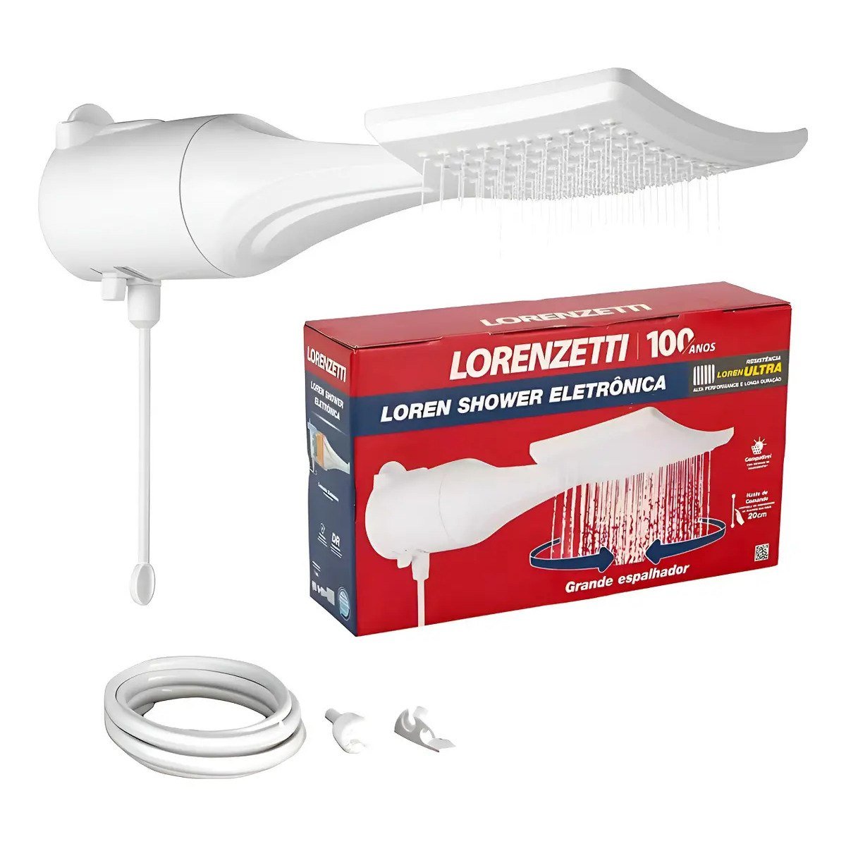 ✨ Chuveiro Ducha Lorenzetti Loren Shower Eletrônico Branco 6800w 220V