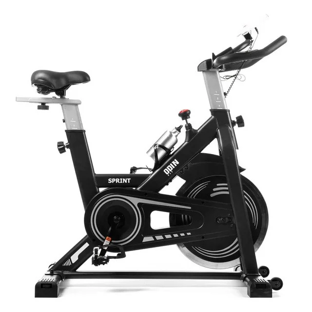✨Bicicleta Ergométrica Spinning Mecanica Roda Inércia 13kg Sprint Odin Fit Preto