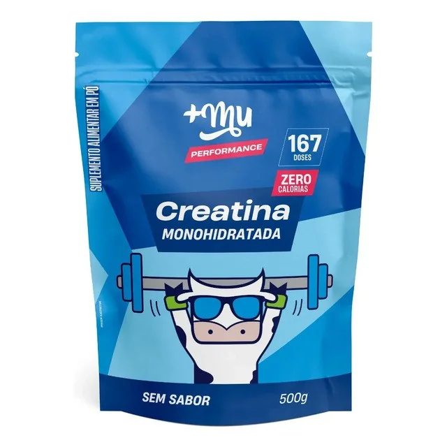 ✨ Refil Creatina Monohifratada Sem Sabor 100% Puro 500g +mu Sem Sabor