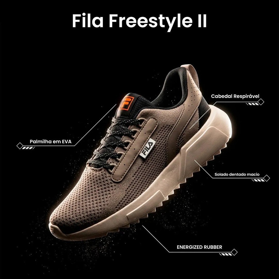 ✨ Tênis Fila Freestyle 2 Masculino Esportivo Leve Confortável