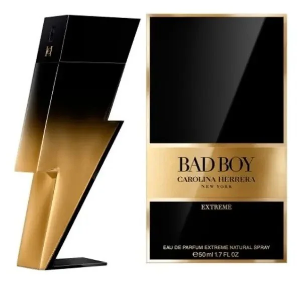 ✨ Carolina Herrera Bad Boy Extreme Masculino Edp 50 ml