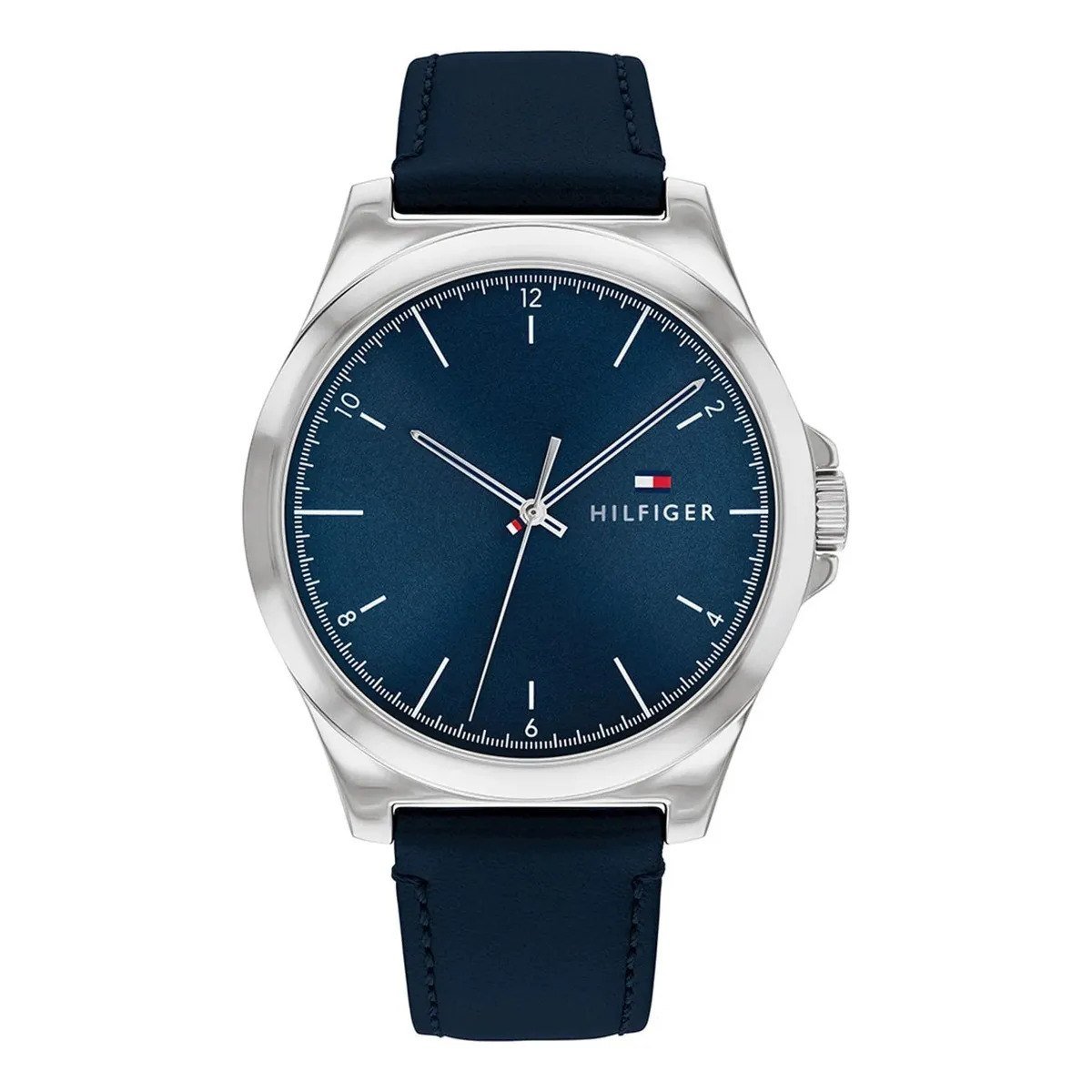 ✨ Relógio Tommy Hilfiger Norris Masculino Couro Azul - 1710666