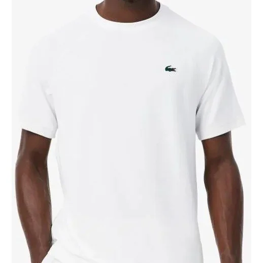 ✨ Camiseta Lacoste Masculino Esportiva Stretch Ultra Dry Branco P