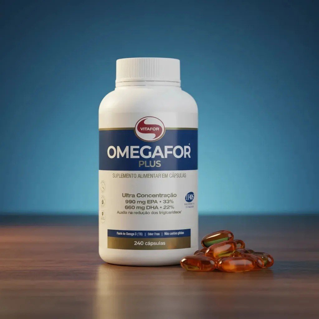 ✨ Suplemento Alimentar Omegafor Plus EPA e DHA 240 Cápsulas Vitafor