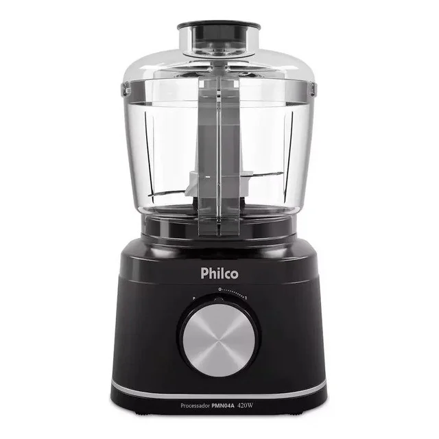 ✨Processador De Alimentos Pmn04a 420w 500ml Philco Preto 220v