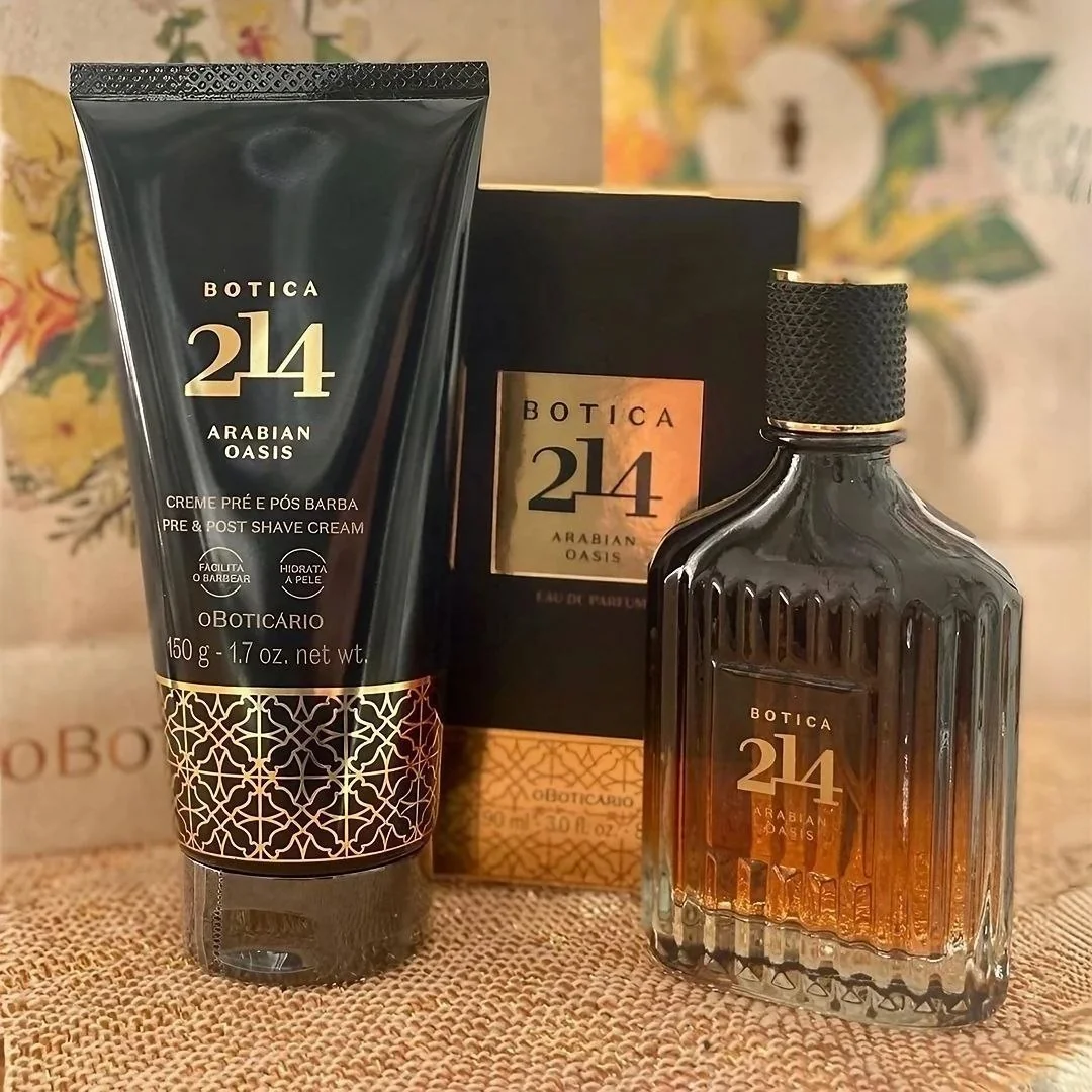 ✨Combo Botica 214 Arabian Oasis Masculino: Eau De Parfum 90ml