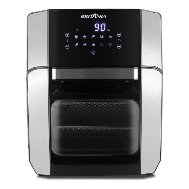 ✨ Fritadeira Air Fry Oven Bfr2100p 12 Litros 1800w Britânia Preto 127v