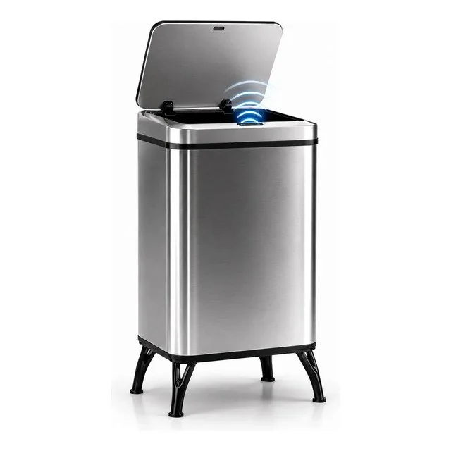✨Lixeira Inteligente 30l Sensor Automático Premium Luxo Inox