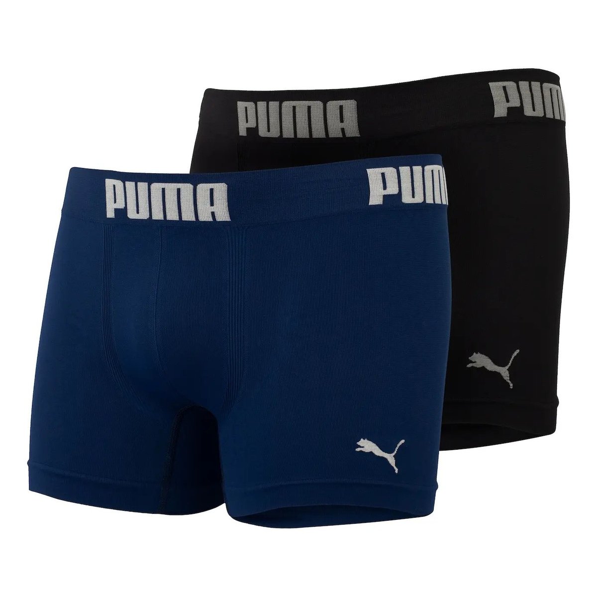 ✨ Kit De Cuecas Boxer Sem Costura Puma Com 2 Unidades - Adulto