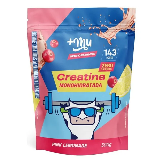 ✨ Refil Creatina Monohidratada 100% Pura 500g +mu Pink Lemonade