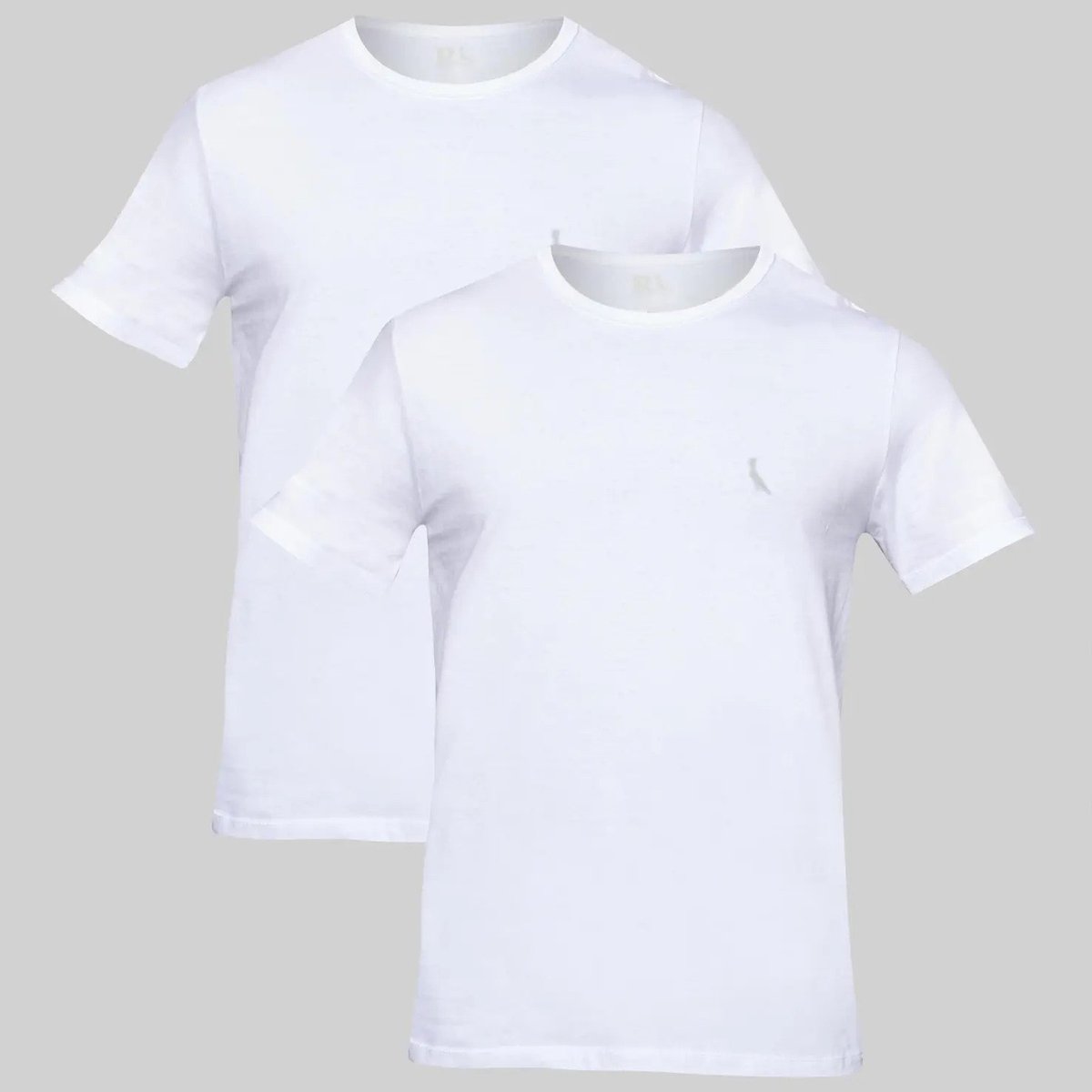 ✨ Kit Duas Camisetas Regular Essence Reserva Branco/branco Liso G