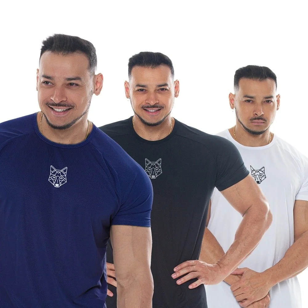 ✨Kit 3 Camisetas Dry Masculina Treino Academia Alpha