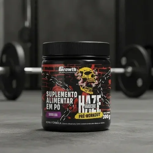 ✨Pré-treino Haze Hardcore 300g Growth Supplements - Uva