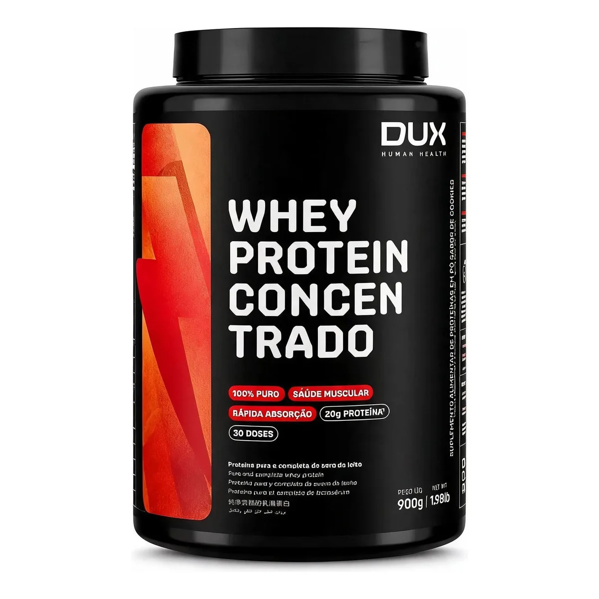 ✨ Whey Protein Concentrado Dux 900g 20g Proteína
