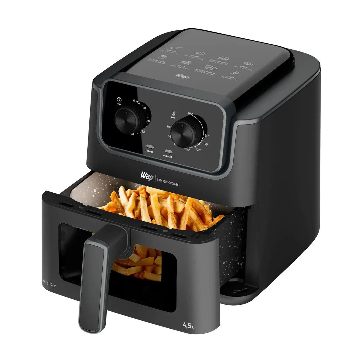 ✨ Airfryer Wap Prosdócimo Af01 4,5 Litros Visor E Luz Interna