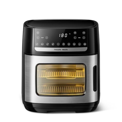 ✨ Philips Walita Fritadeira Airfryer Forno 12 Litros, Preta, 110V