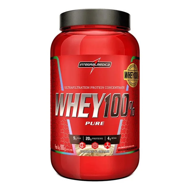 ✨Whey 100% Pure Cookies 900g Pote - Aumento De Massa Magra Com Proteína De Alta Qualidade