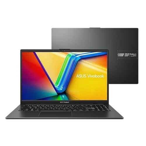 ✨ Notebook ASUS VivoBook Go 15, AMD RYZEN 5 7520U, 8GB, 512GB SSD, KeepOS, Tela 15,6" FHD, Mixed Black - E1504FA-NJ732