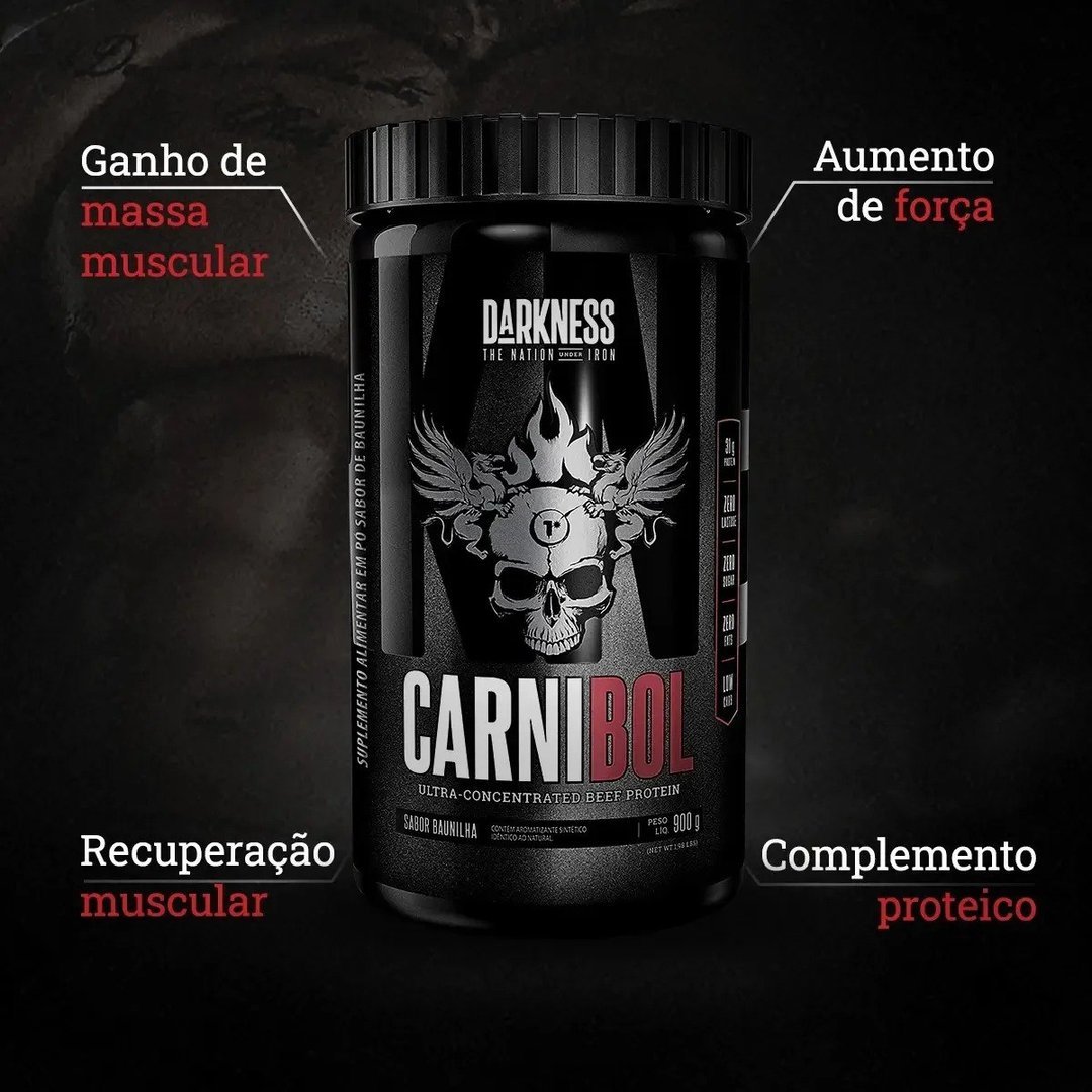 ✨ Darkness Carnibol Proteína Ultra Concentrada Chocolate - 900g