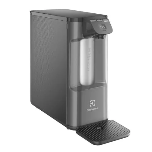 ✨ Electrolux Purificador de Água Gelada Fria e Natural Elétrico Compacto Eletronico placa Filtro refil 6 meses ou 3000l Painel Touch Bivolt grafite PE12...